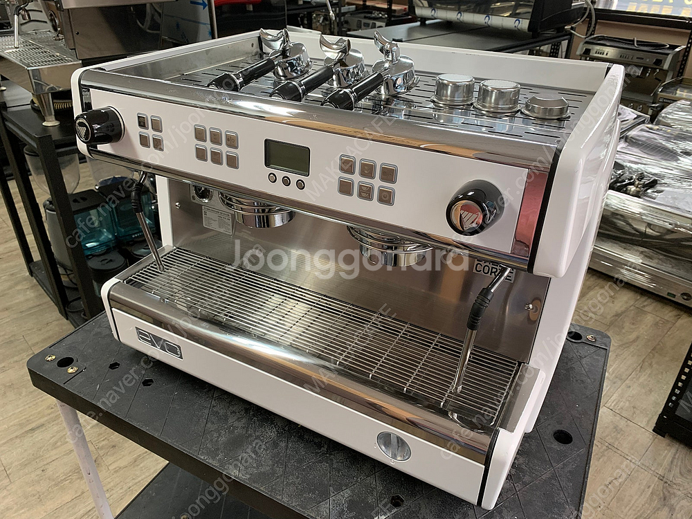 ■오버홀완료 커피머신■ 달라코르테 EVO2 2그룹 화이트 판매합니다.--1